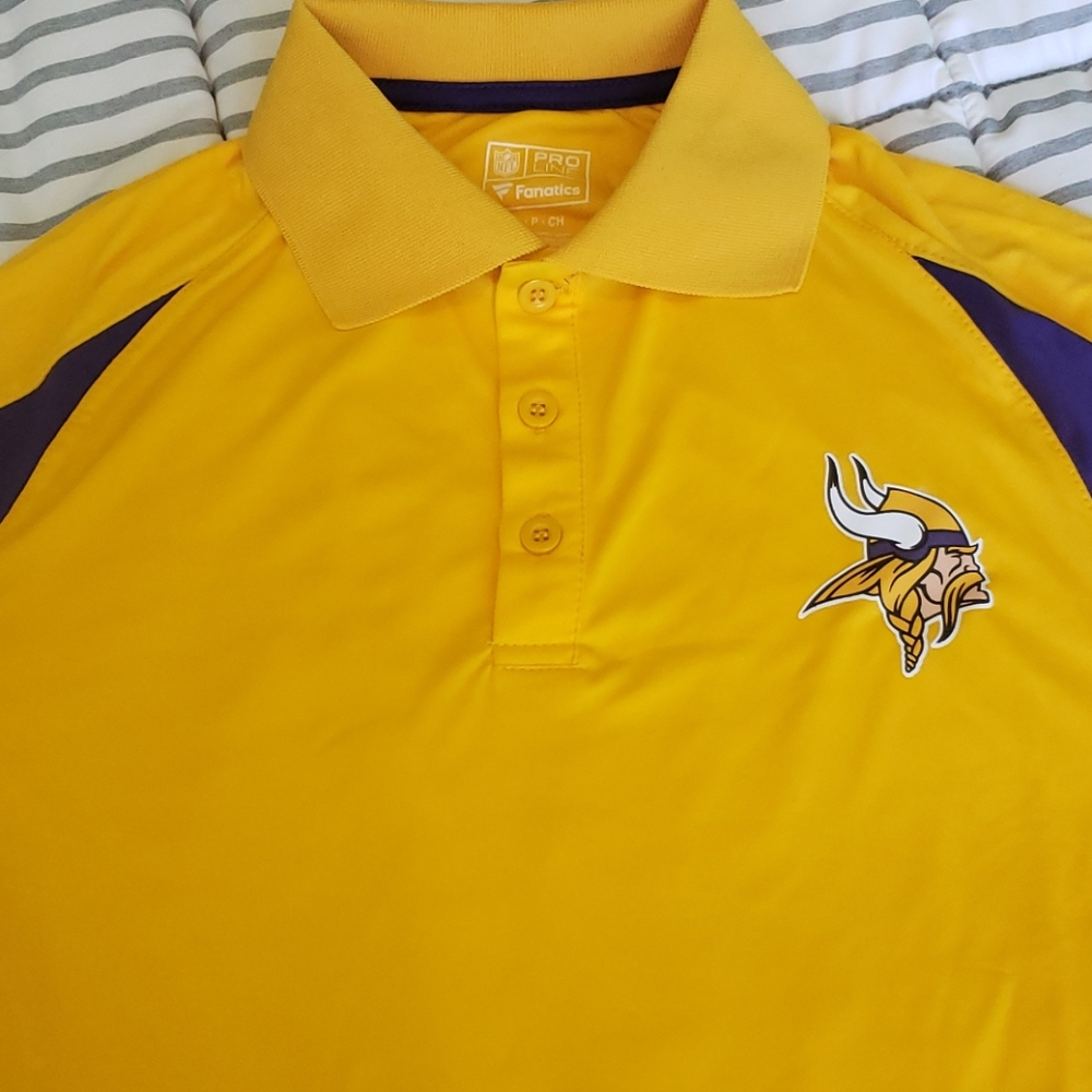 Men's NFL Minnesota Vikings Polo Small NWOT